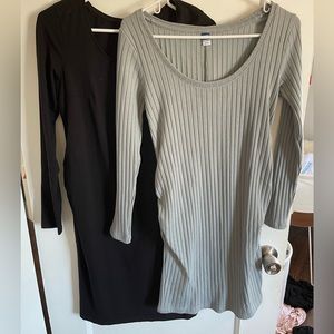 2 maternity dresses